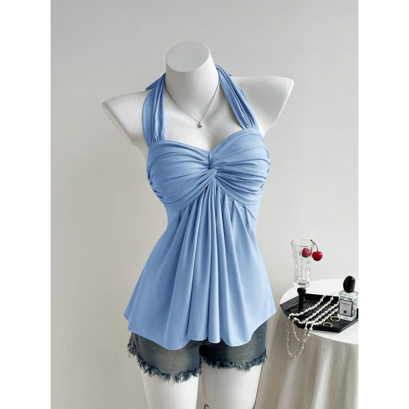 Womens Twist Backless Vest