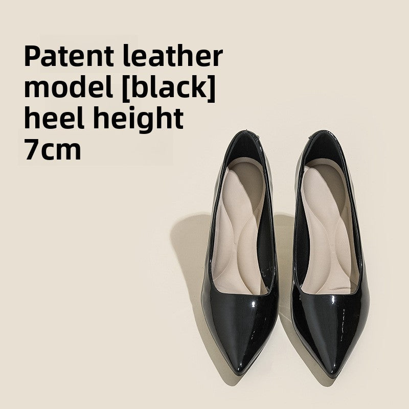 Soft-soled flats and high heels