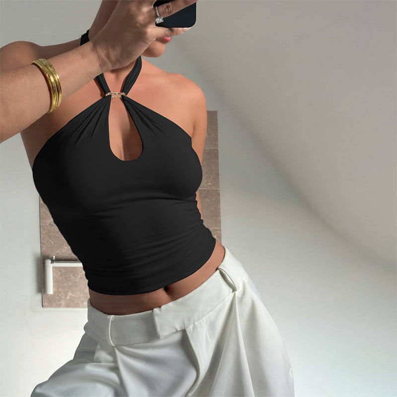 Women's Lace-Up Sleeveless Vest