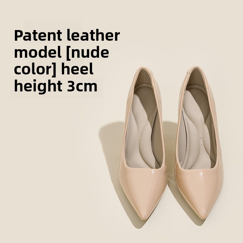 Soft-soled flats and high heels
