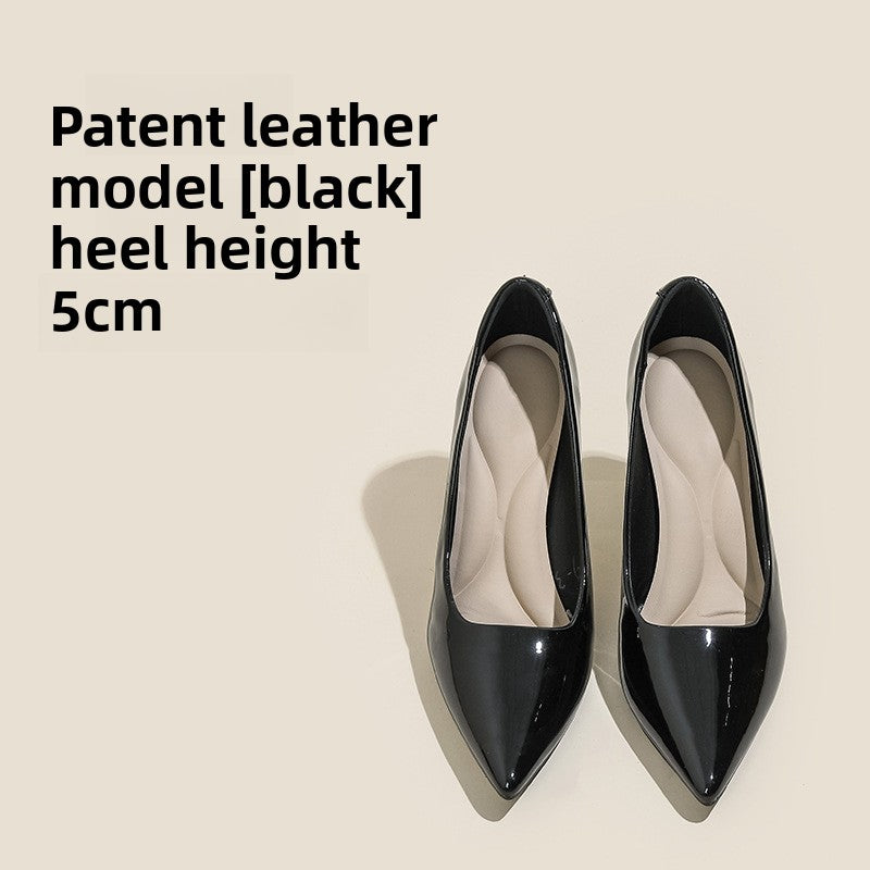Soft-soled flats and high heels