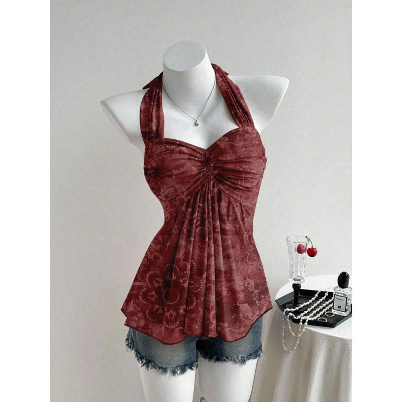 Womens Twist Backless Vest