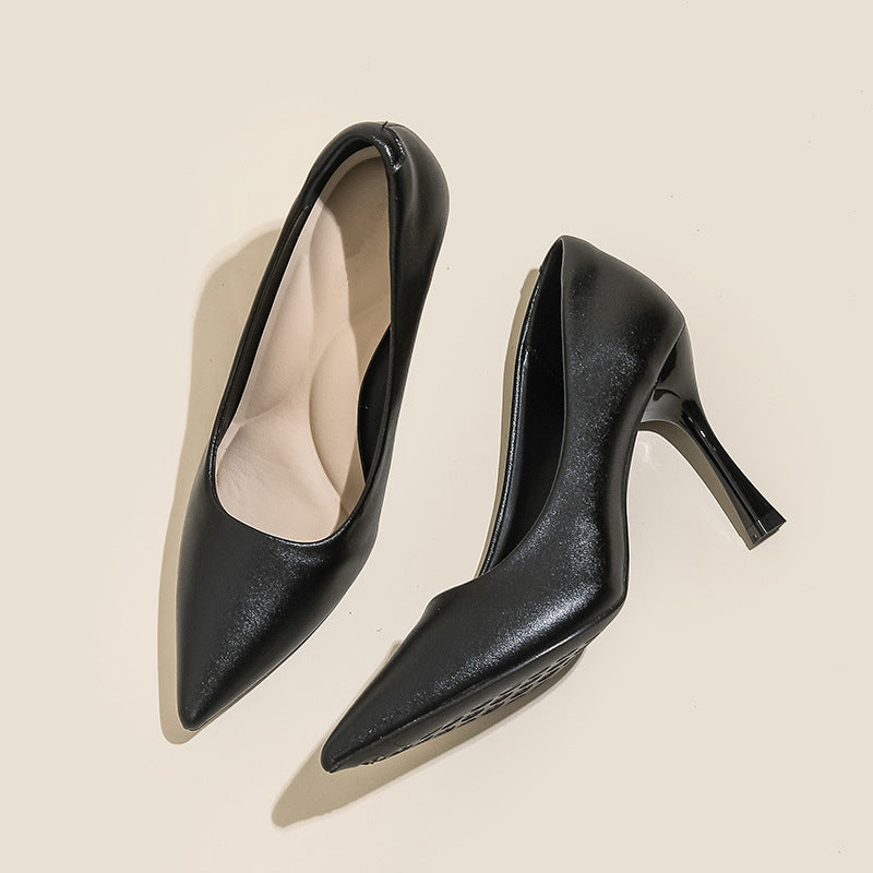 Soft-soled flats and high heels