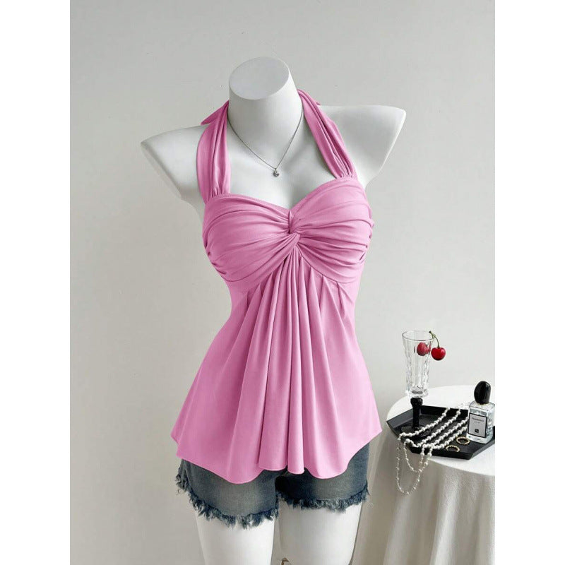 Womens Twist Backless Vest