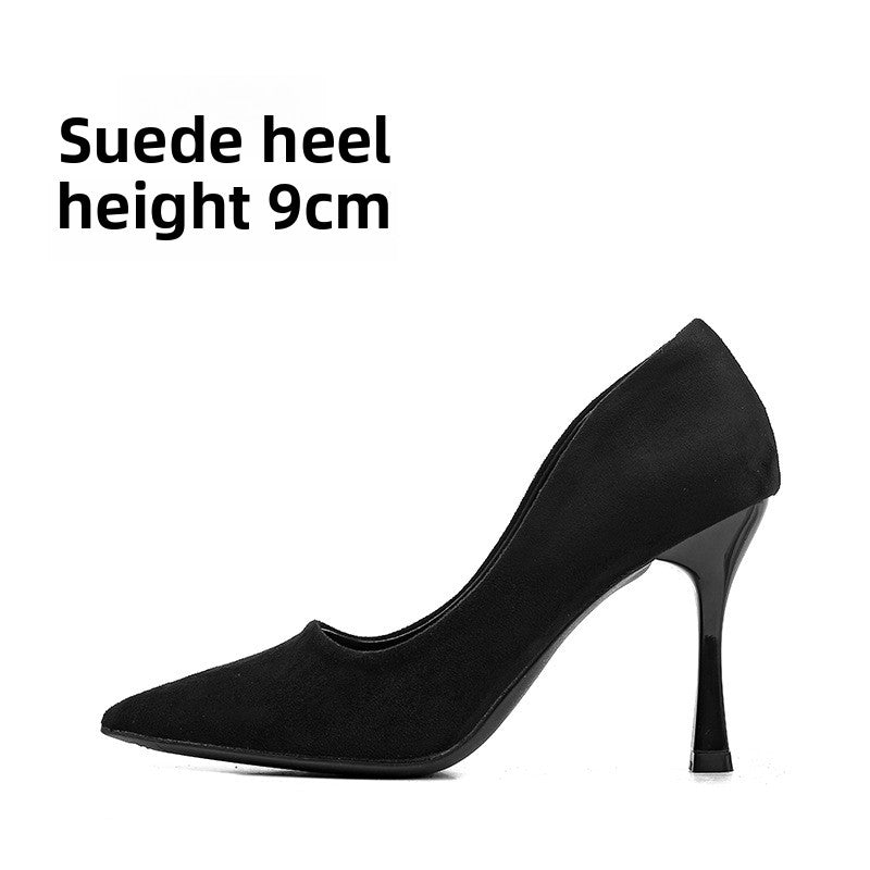 Soft-soled flats and high heels