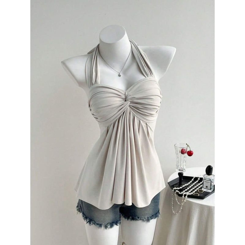 Womens Twist Backless Vest