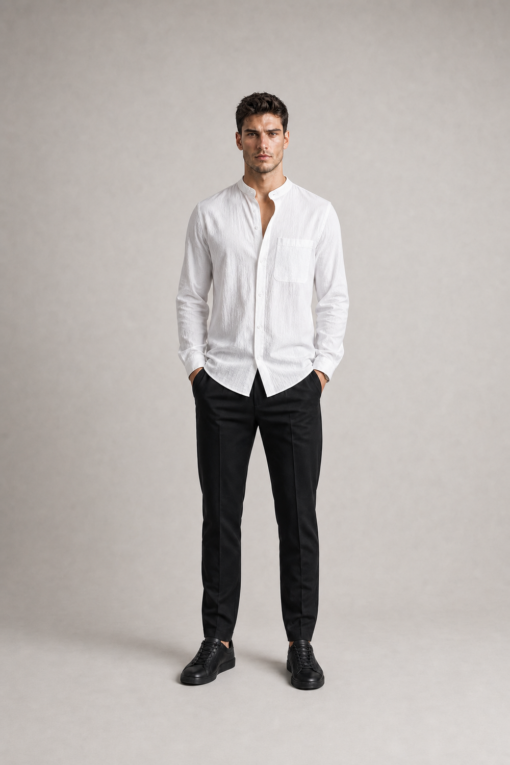 Stoffhose Straight Fit