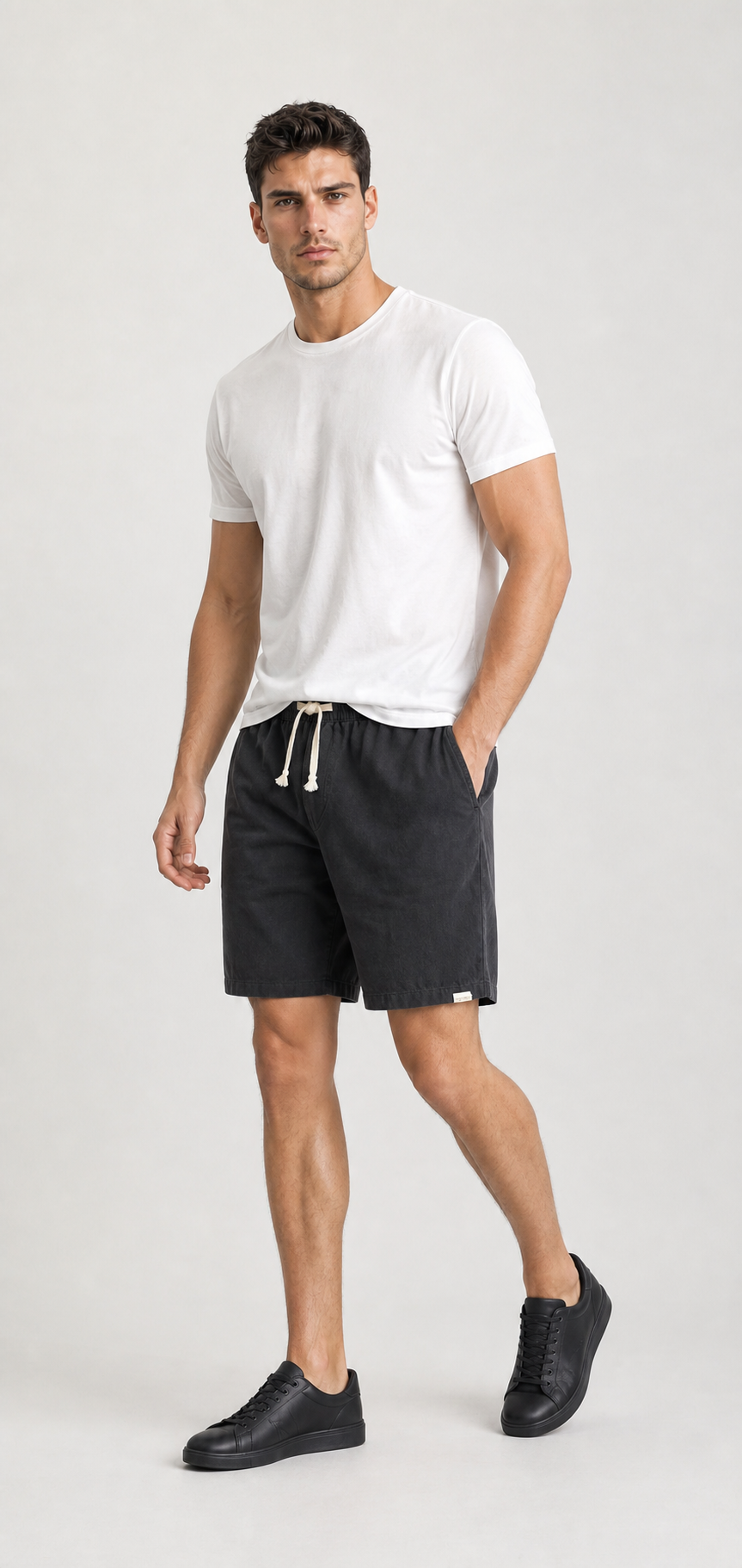 Baumwoll-T-Shirt Lockerer Schnitt