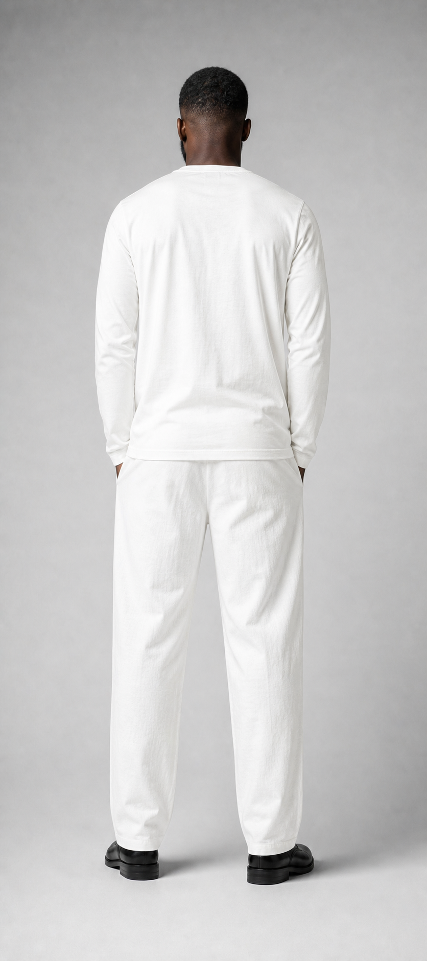 Henley-Shirt aus Baumwolle Langarm