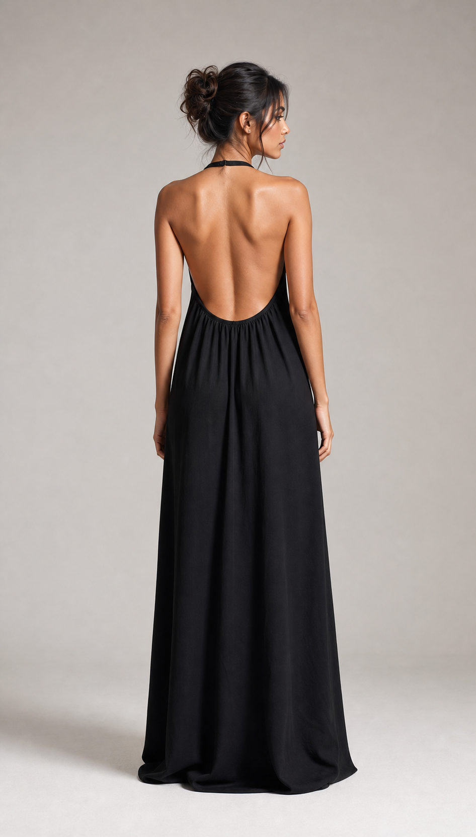 Maxi-Kleid mit Halter-Ausschnitt Loose Fit