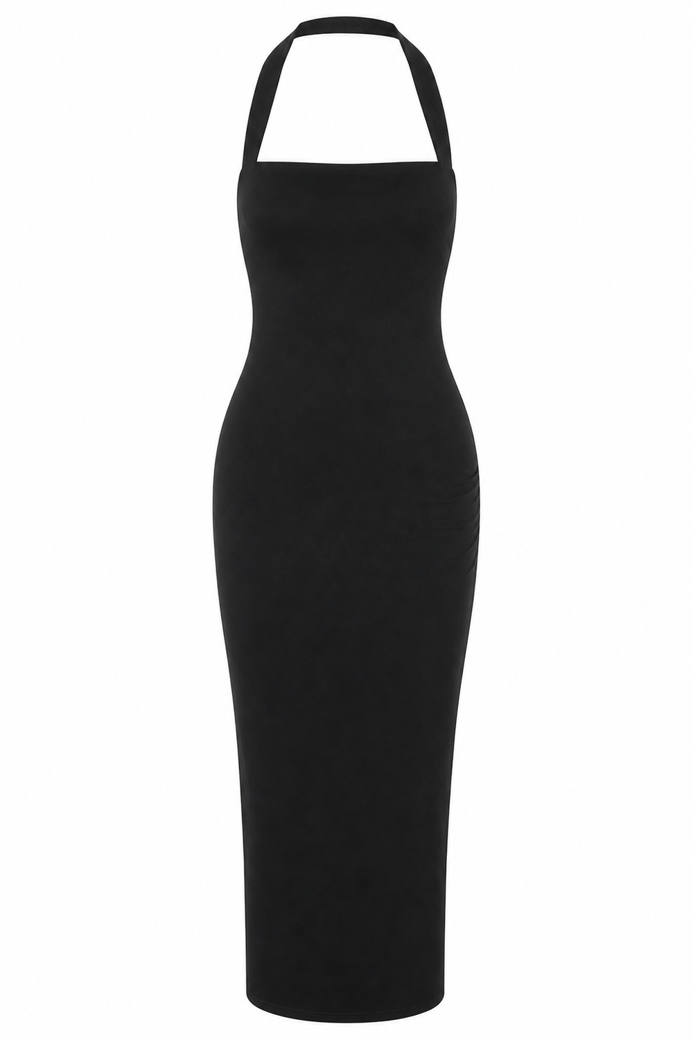 Bodycon Midi-Kleid mit Halter-Ausschnitt