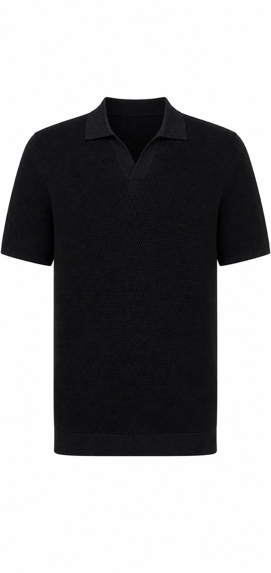 Strick-Poloshirt aus Baumwolle