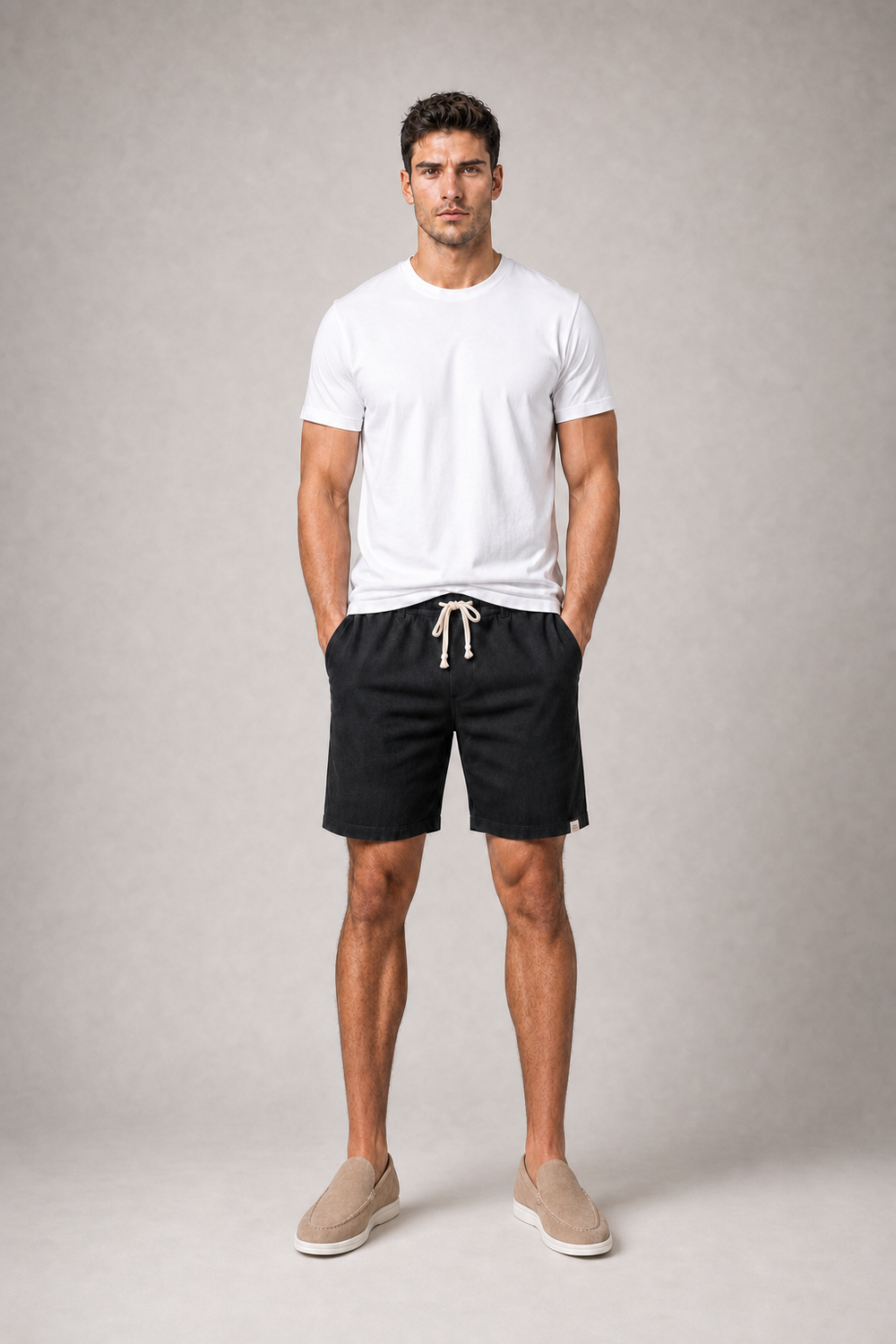 Baumwoll-T-Shirt Lockerer Schnitt