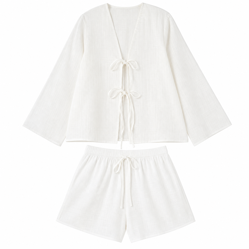 Loungeset Bindejacke & Shorts