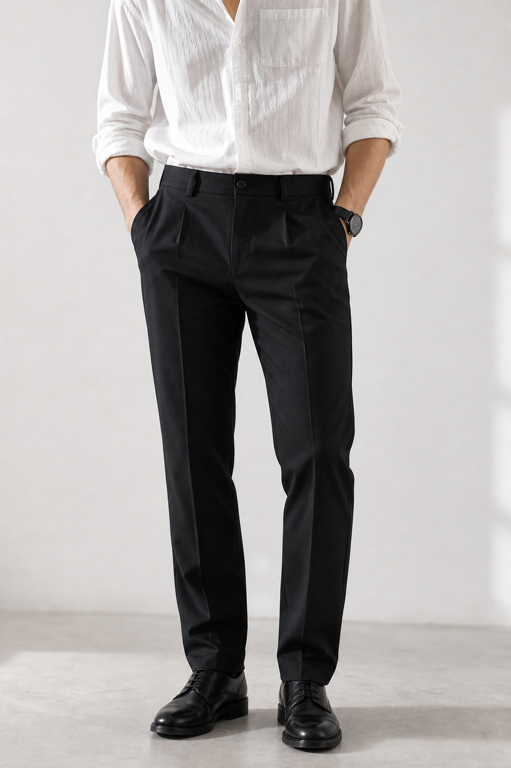 Stoffhose Straight Fit