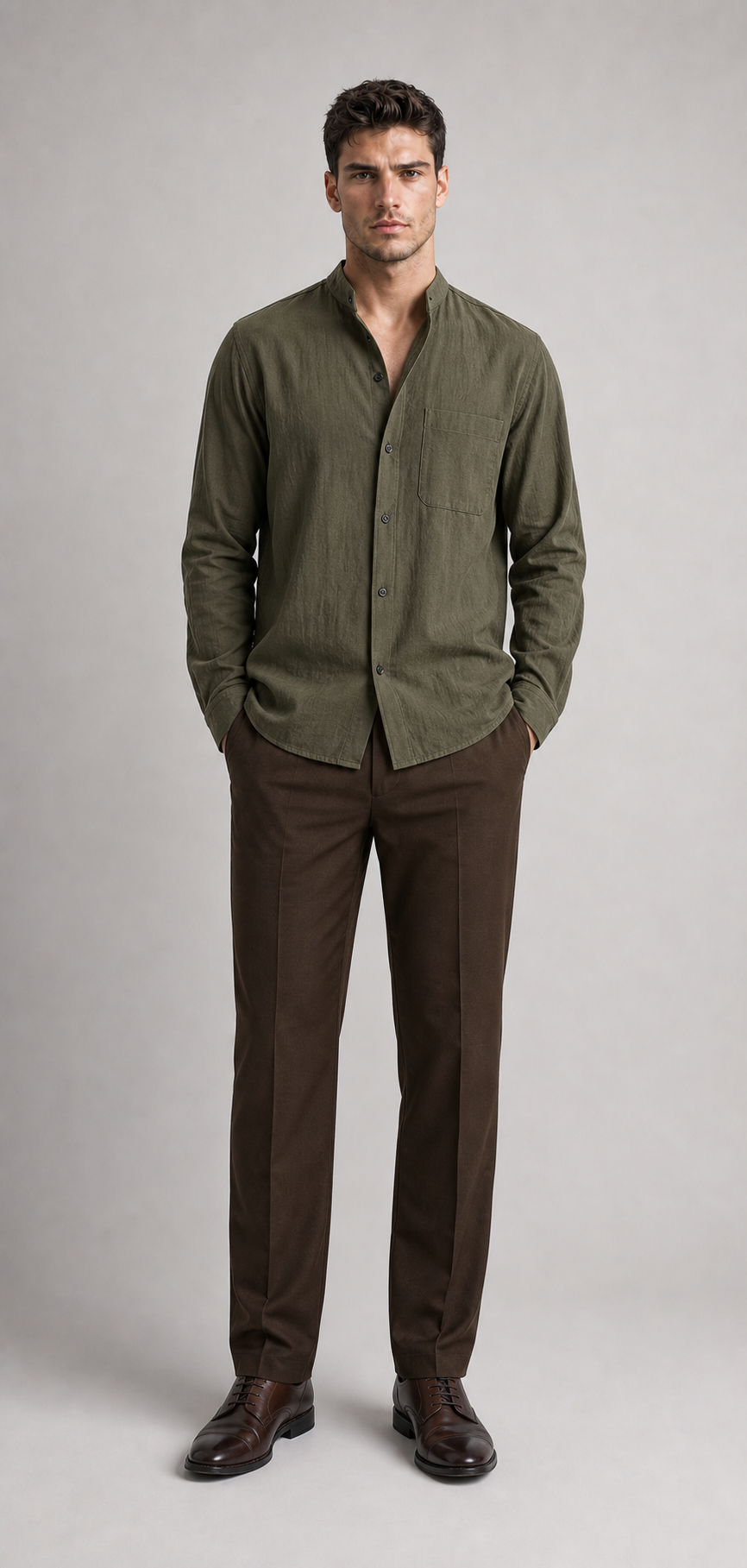 Stoffhose Straight Fit