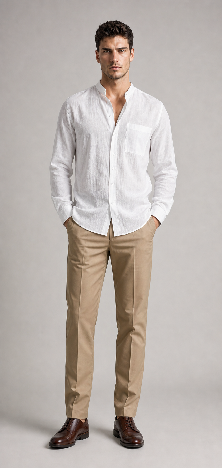 Stoffhose Straight Fit