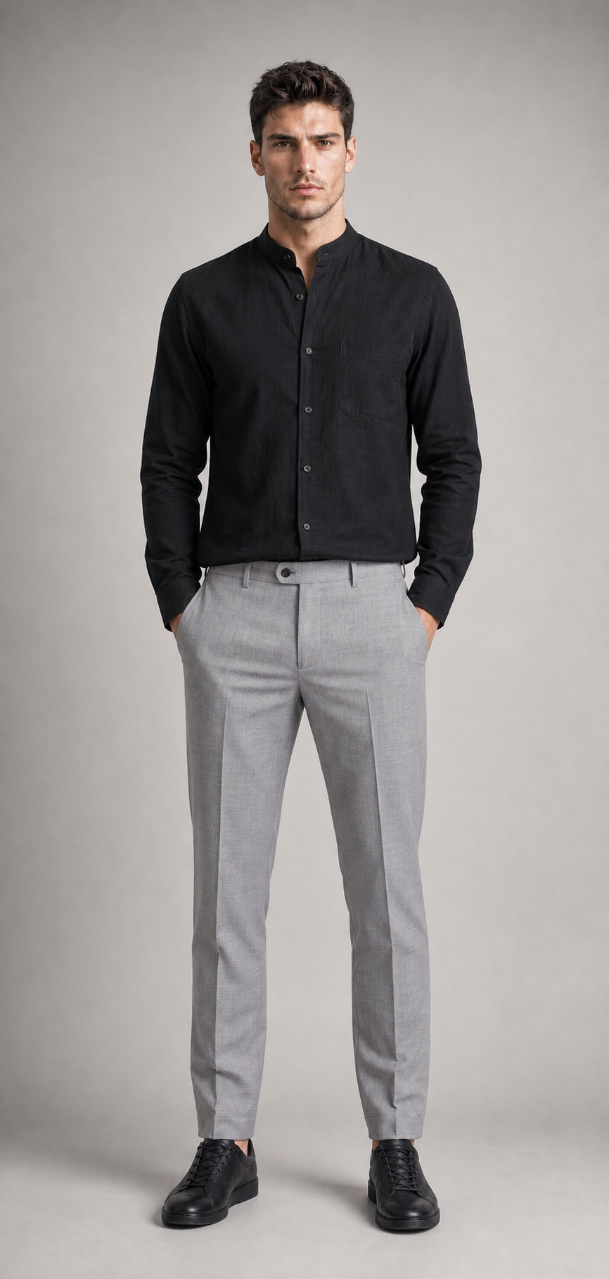 Stoffhose Straight Fit
