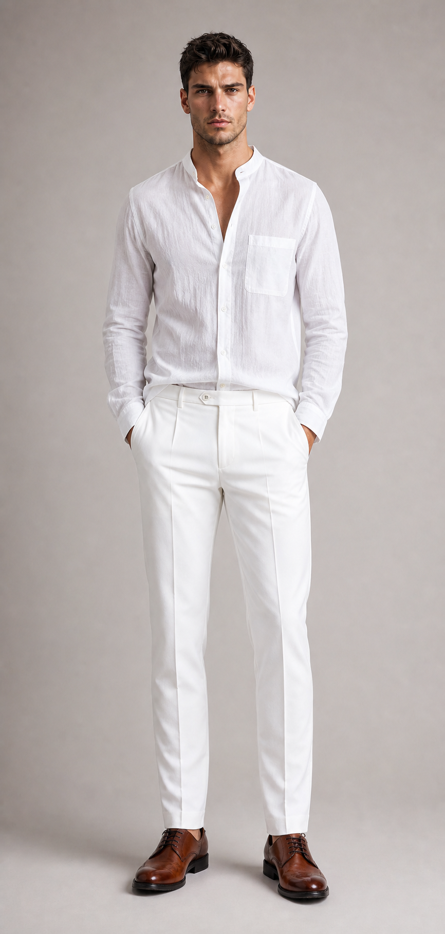 Stoffhose Straight Fit