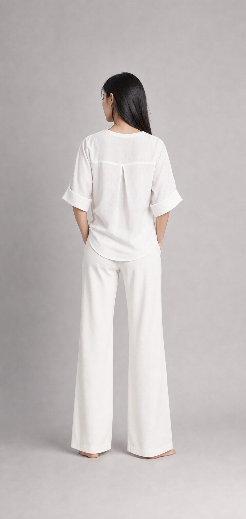 V-Ausschnitt Bluse