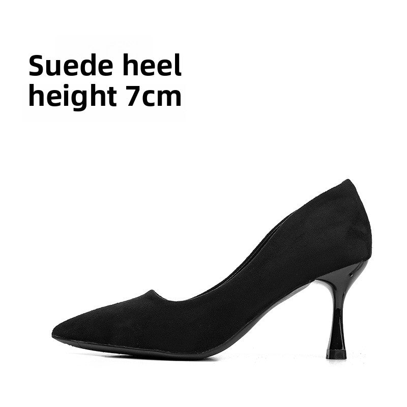 Soft-soled flats and high heels