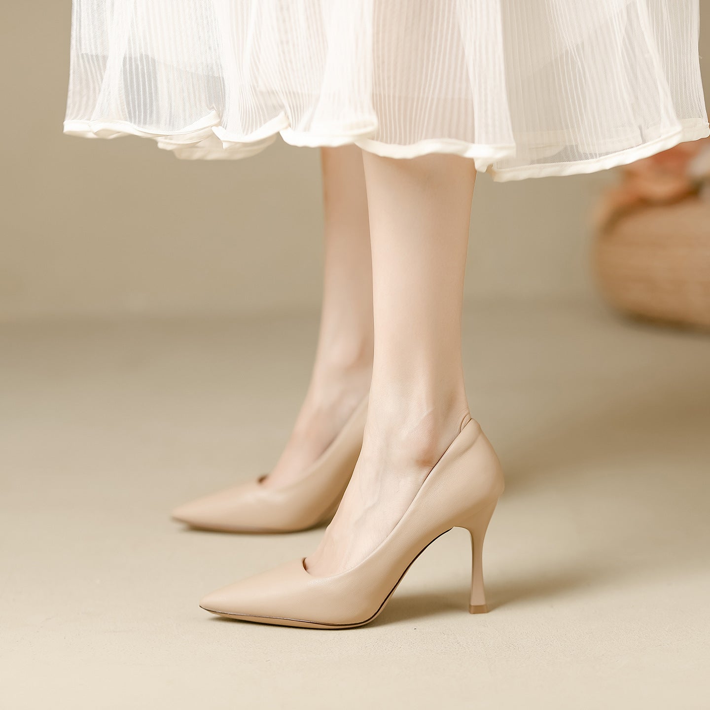 Soft-soled flats and high heels