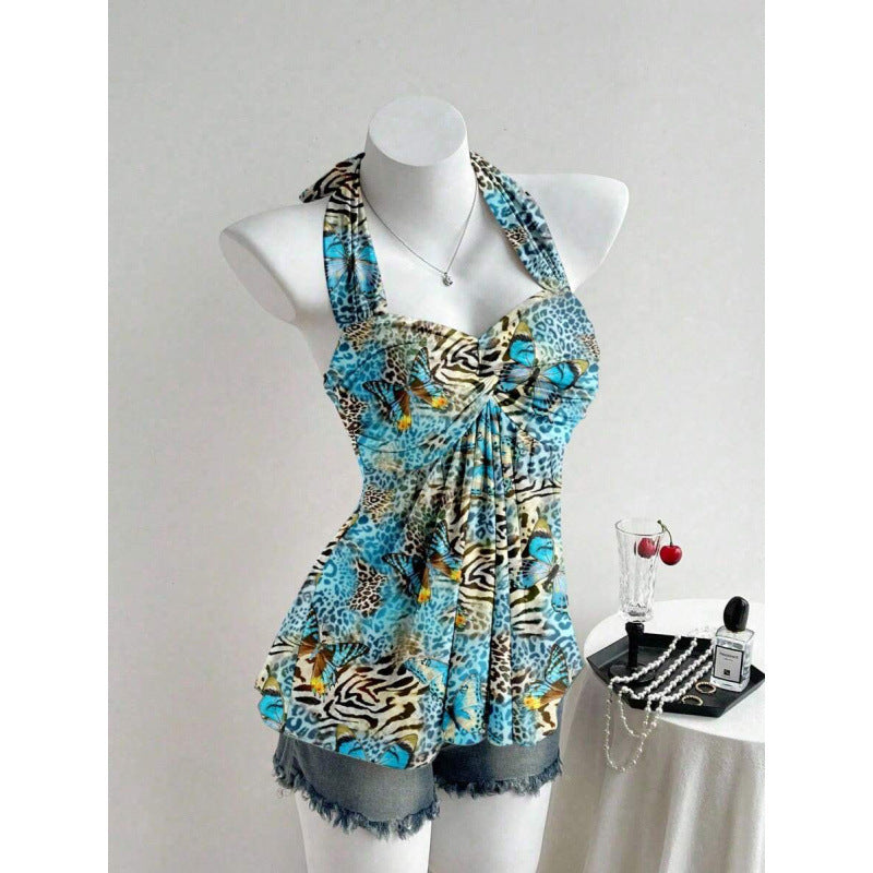 Womens Twist Backless Vest