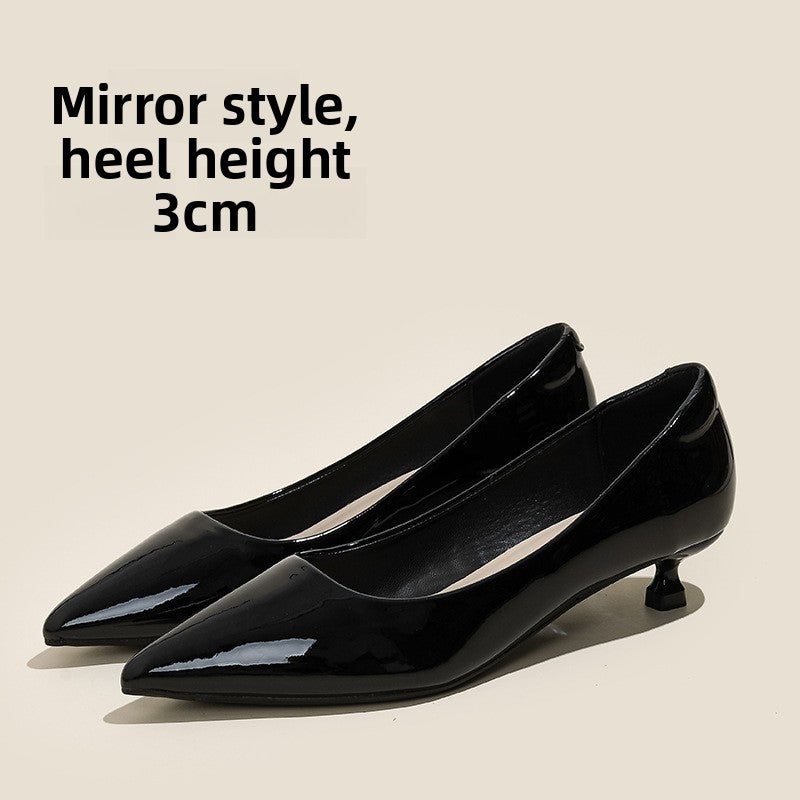 Soft-soled flats and high heels