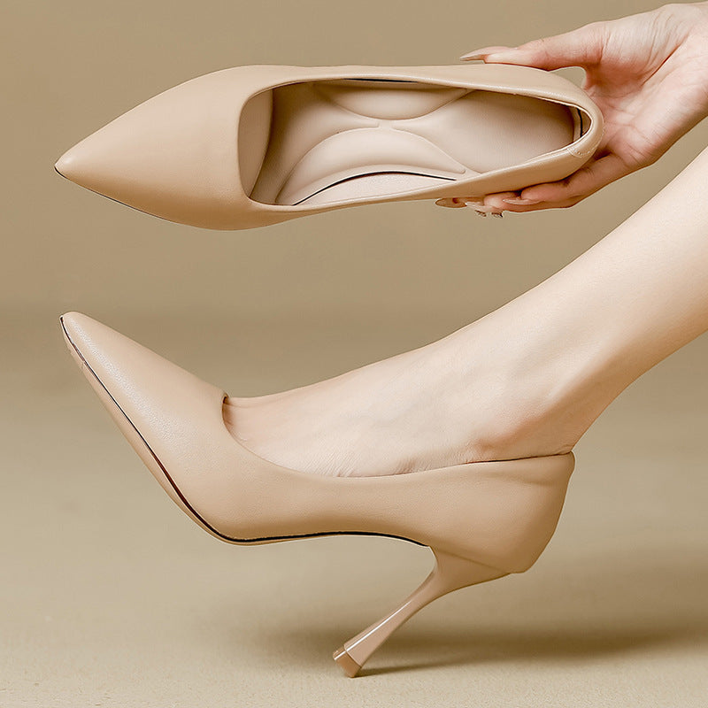 Soft-soled flats and high heels