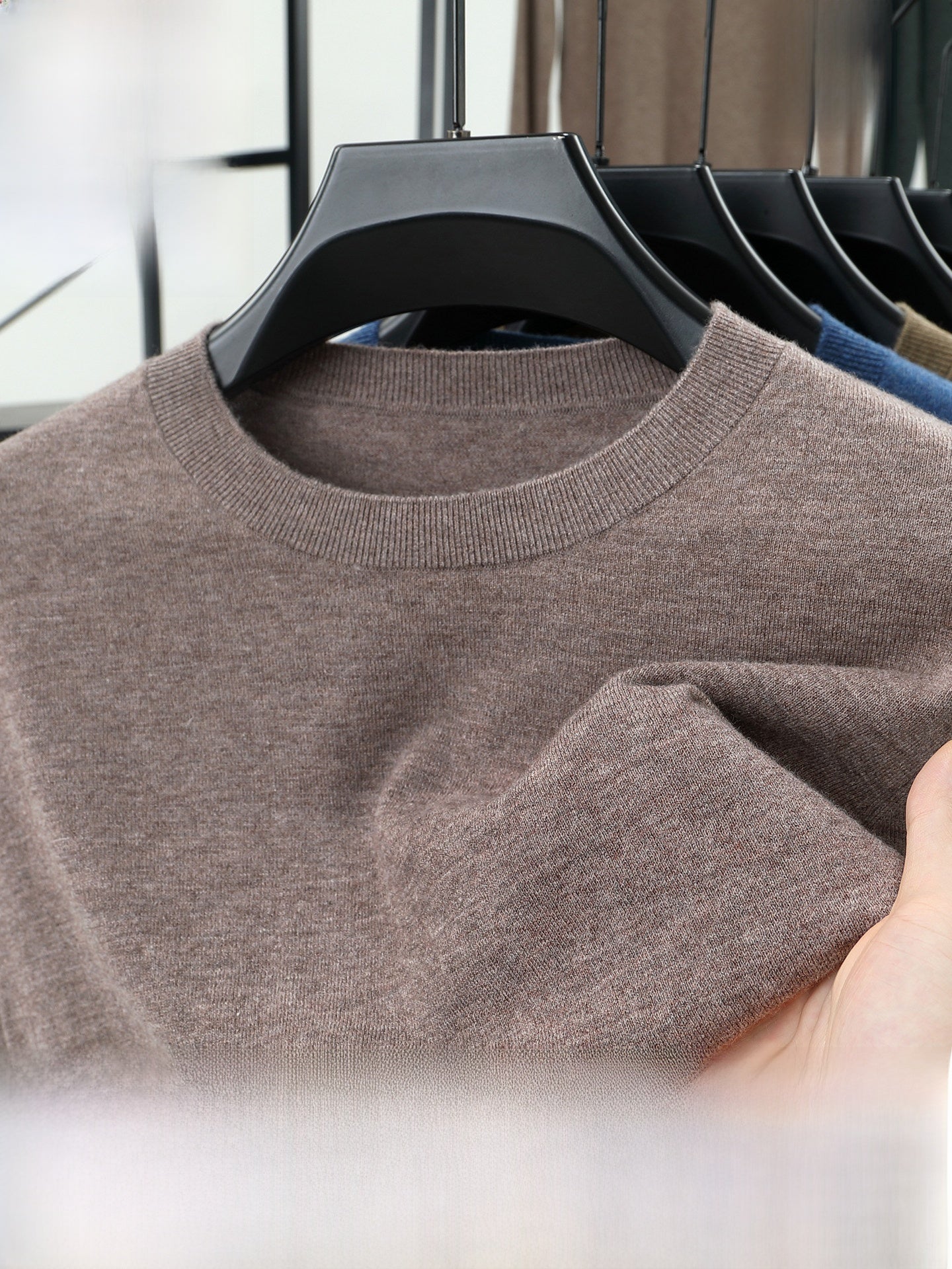 Mens Pure Cashmere Sweater