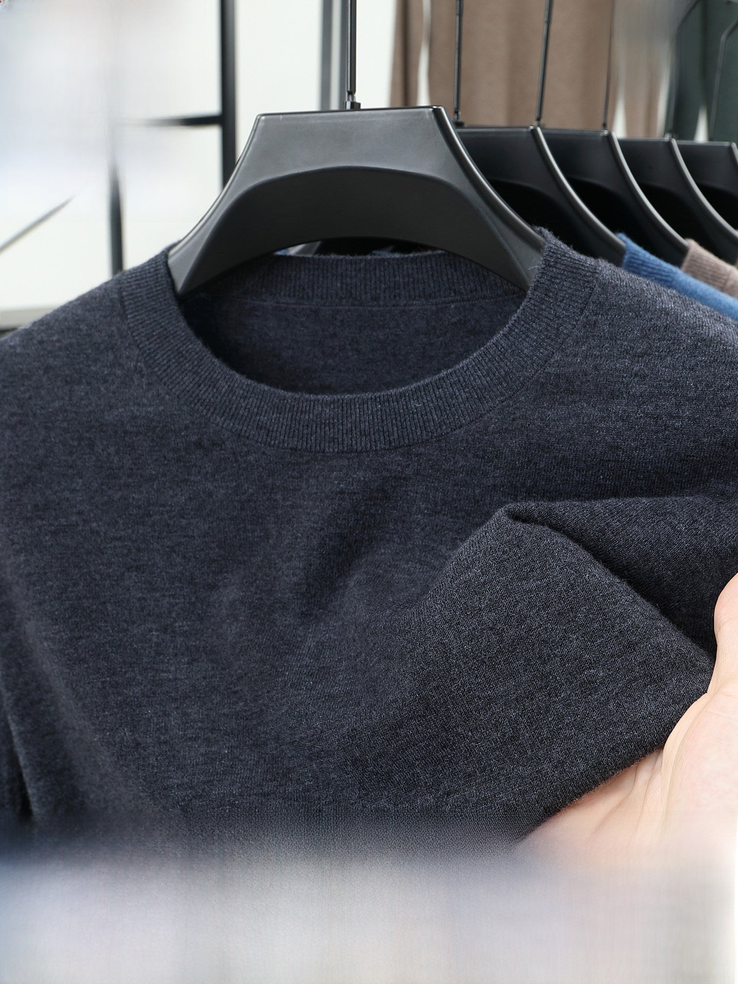 Mens Pure Cashmere Sweater