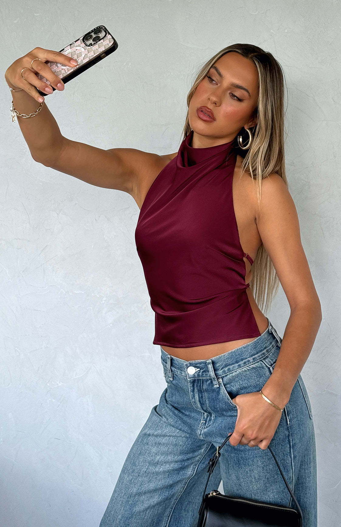 Womens Satin Top