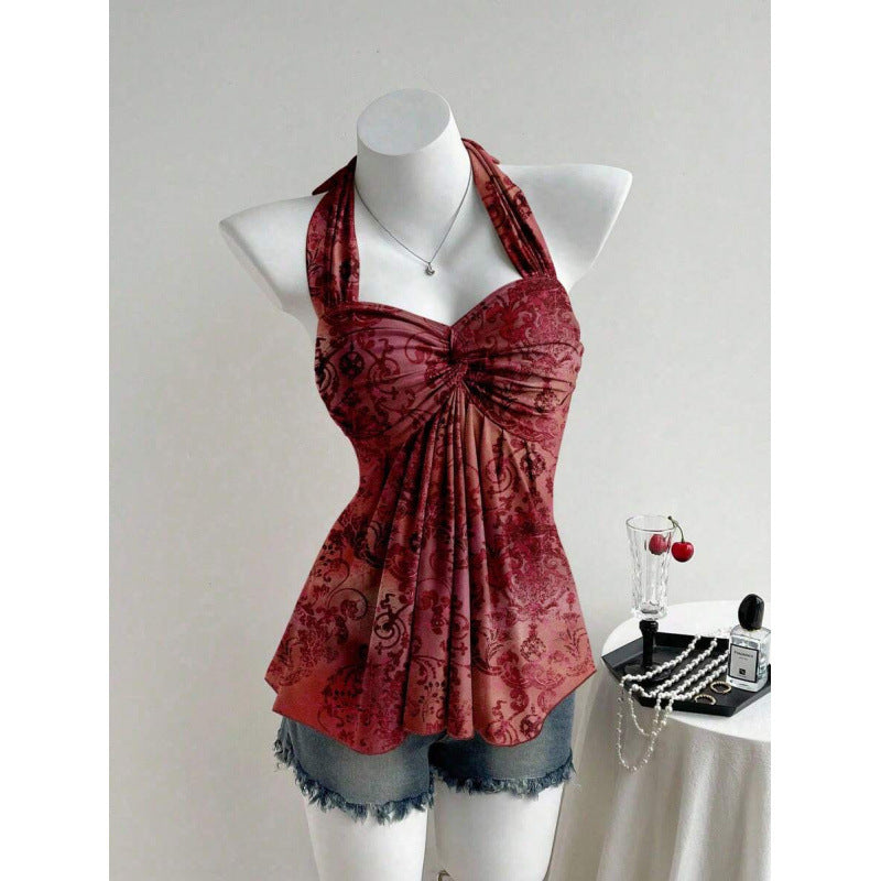 Womens Twist Backless Vest