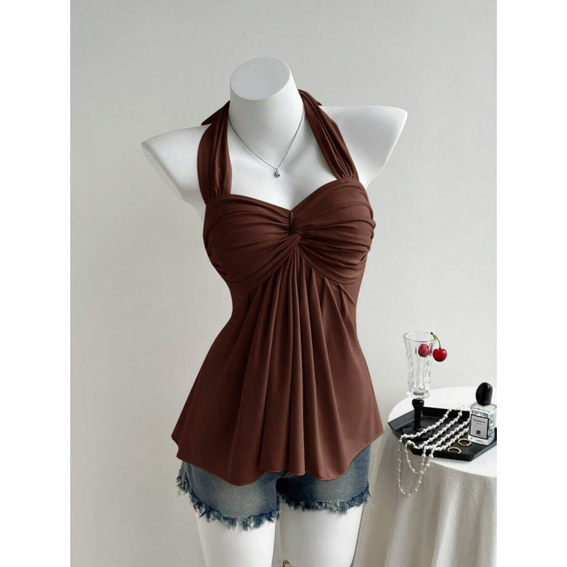Womens Twist Backless Vest